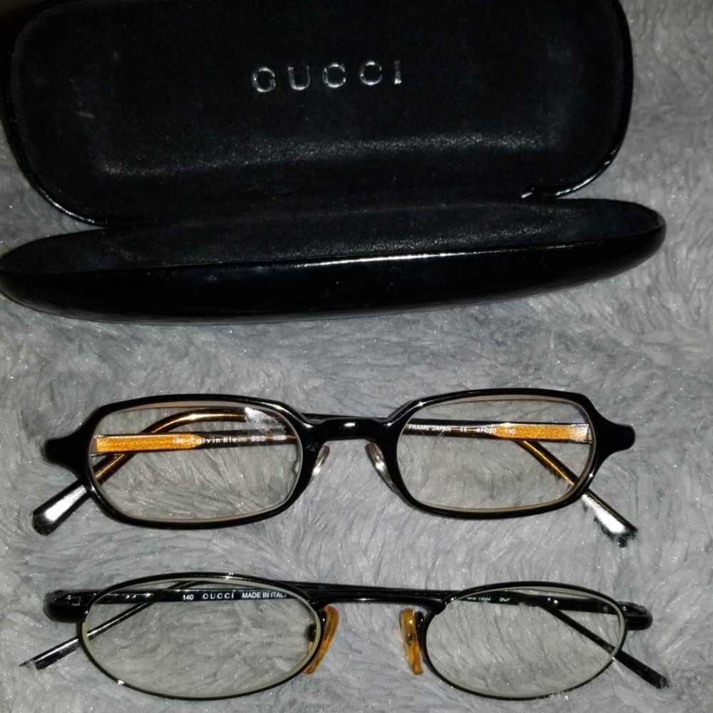 Vintage Gucci and Calvin Klein frames